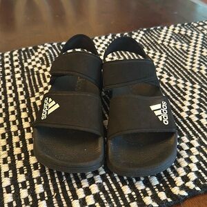 Black adidas sandals size 13K